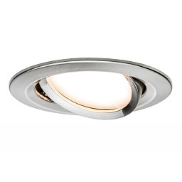 Zápustné svítidlo LED Coin Slim IP23 kulaté 6,8W železo 1ks stmívatelné, výklopné - PAULMANN Obrázek pro produkt Zápustné svítidlo LED Coin Slim IP23 kulaté 6,8W železo 1ks stmívatelné, výklopné - PAULMANN