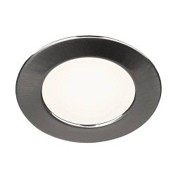 DL 126 LED, typ downlight, kulaté, kartáčovaný kov, teplá bílá, 12 V - BIG WHITE (SLV) Obrázek pro produkt DL 126 LED, typ downlight, kulaté, kartáčovaný kov, teplá bílá, 12 V - BIG WHITE (SLV)