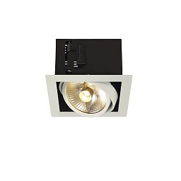 KADUX 1 ES111, svítidlo typu downlight, hranaté, bílé matné, max. 75 W - BIG WHITE (SLV) Obrázek pro produkt KADUX 1 ES111, svítidlo typu downlight, hranaté, bílé matné, max. 75 W - BIG WHITE (SLV)