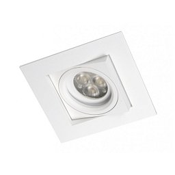 Vestavné svítidlo CARE bílé hranaté LED 10W 3000K 60° 870lm - BPM Obrázek pro produkt Vestavné svítidlo CARE bílé hranaté LED 10W 3000K 60° 870lm - BPM