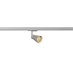 Bodové svítidlo AVO vč. 1fáz. adaptéru, stříbrné, 1x GU10, max. 50 W - BIG WHITE (SLV) Obrázek pro produkt Bodové svítidlo AVO vč. 1fáz. adaptéru, stříbrné, 1x GU10, max. 50 W - BIG WHITE (SLV)