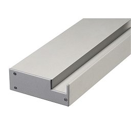 GLENOS Profi profil nástěnného nosiče, vč. koncových krytek, stříbrný, 1 m - BIG WHITE (SLV) Obrázek pro produkt GLENOS Profi profil nástěnného nosiče, vč. koncových krytek, stříbrný, 1 m - BIG WHITE (SLV)