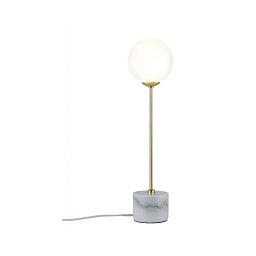 Stolní lampa Neordic Moa mramor bílá / zlatá matná - PAULMANN Obrázek pro produkt Stolní lampa Neordic Moa mramor bílá / zlatá matná - PAULMANN