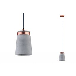 Závěsné svítidlo Neordic Stig měď / beton max.20W - PAULMANN Obrázek pro produkt Závěsné svítidlo Neordic Stig měď / beton max.20W - PAULMANN