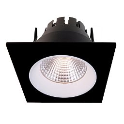 Zápustné svítidlo Orionis hranaté černá/bílá LED 6,50W 2700K 645lm - LIGHT IMPRESSIONS Obrázek pro produkt Zápustné svítidlo Orionis hranaté černá/bílá LED 6,50W 2700K 645lm - LIGHT IMPRESSIONS