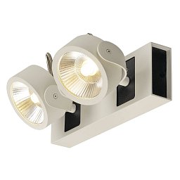 KALU nástěnné a stropní svítidlo 2x LED 3000K bílé/černé 60° - BIG WHITE (SLV) Obrázek pro produkt KALU nástěnné a stropní svítidlo 2x LED 3000K bílé/černé 60° - BIG WHITE (SLV)