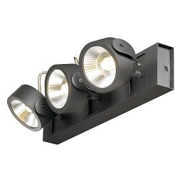 KALU nástěnné a stropní svítidlo 3x LED 3000K černé 60° - BIG WHITE (SLV) Obrázek pro produkt KALU nástěnné a stropní svítidlo 3x LED 3000K černé 60° - BIG WHITE (SLV)