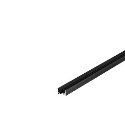 GRAZIA 20 profil na stěnu LED plochý drážkovaný 3m černý - BIG WHITE (SLV) Obrázek pro produkt GRAZIA 20 profil na stěnu LED plochý drážkovaný 3m černý - BIG WHITE (SLV)
