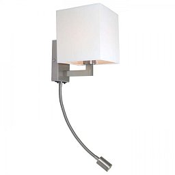 TAINA se stínidlem bílá matný nikl 230V E27 LED 28+3W 25° 3000K - RED - DESIGN RENDL Obrázek pro produkt TAINA se stínidlem bílá matný nikl 230V E27 LED 28+3W 25° 3000K - RED - DESIGN RENDL