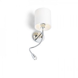 VERSINA se stínidlem bílá chrom 230V E27 LED 28+3W 25° 3000K - RED - DESIGN RENDL Obrázek pro produkt VERSINA se stínidlem bílá chrom 230V E27 LED 28+3W 25° 3000K - RED - DESIGN RENDL