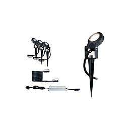 Plug&Shine základní sada zemní zápich Sting IP67 3000K 3x6W - PAULMANN Obrázek pro produkt Plug&Shine základní sada zemní zápich Sting IP67 3000K 3x6W - PAULMANN