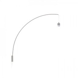 BEND nástěnná oblouková základna matný nikl 230V E27 42W - RED - DESIGN RENDL Obrázek pro produkt BEND nástěnná oblouková základna matný nikl 230V E27 42W - RED - DESIGN RENDL
