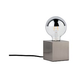 Stolní lampa Kura 1-ramenné kov kartáčovaný - PAULMANN Obrázek pro produkt Stolní lampa Kura 1-ramenné kov kartáčovaný - PAULMANN