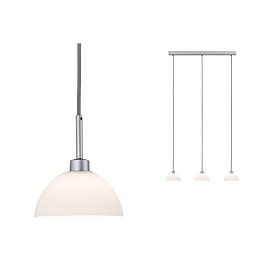 Závěsné svítidlo Parana 3-ramenné bílá/matný chrom bez zdroje světla, max. 60W GU10 - PAULMANN Obrázek pro produkt Závěsné svítidlo Parana 3-ramenné bílá/matný chrom bez zdroje světla, max. 60W GU10 - PAULMANN