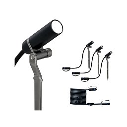 Plug&Shine sada zápich Plantini IP65 3000K 3x2,5W 24V antracit - PAULMANN Obrázek pro produkt Plug&Shine sada zápich Plantini IP65 3000K 3x2,5W 24V antracit - PAULMANN