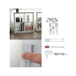 YourLED ECO Stripe Comfort sada 1 m dotykový spínač teplá bílá 2,4W 12V - PAULMANN Obrázek pro produkt YourLED ECO Stripe Comfort sada 1 m dotykový spínač teplá bílá 2,4W 12V - PAULMANN