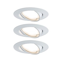 Vestavné svítidlo LED Base kruhové 3x5W bílá mat nastavitelné - PAULMANN Obrázek pro produkt Vestavné svítidlo LED Base kruhové 3x5W bílá mat nastavitelné - PAULMANN