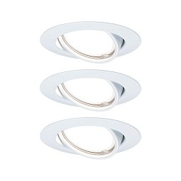 Vestavné svítidlo LED Base kruhové 3x5W bílá nastavitelné 3-krokové-stmívatelné - PAULMANN Obrázek pro produkt Vestavné svítidlo LED Base kruhové 3x5W bílá nastavitelné 3-krokové-stmívatelné - PAULMANN