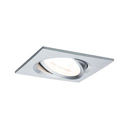 Vestavné svítidlo LED Nova hranaté 1x6,5W hliník broušený nastavitelné - PAULMANN Obrázek pro produkt Vestavné svítidlo LED Nova hranaté 1x6,5W hliník broušený nastavitelné - PAULMANN