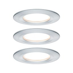 Vestavné svítidlo LED Nova kruhové 3x6,5W hliník broušený nevýklopné - PAULMANN Obrázek pro produkt Vestavné svítidlo LED Nova kruhové 3x6,5W hliník broušený nevýklopné - PAULMANN