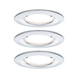Vestavné svítidlo LED Nova kruhové 3x6,5W GU10 chrom nevýklopné 3-krokové-stmívatelné - PAULMANN Obrázek pro produkt Vestavné svítidlo LED Nova kruhové 3x6,5W GU10 chrom nevýklopné 3-krokové-stmívatelné - PAULMANN