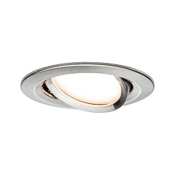 Vestavné svítidlo LED Nova kruhové 1x6,5W kov kartáčovaný nastavitelné 3-krokové-stmívatelné - PAULMANN Obrázek pro produkt Vestavné svítidlo LED Nova kruhové 1x6,5W kov kartáčovaný nastavitelné 3-krokové-stmívatelné - PAULMANN