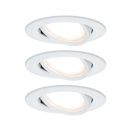 Vestavné svítidlo LED Nova kruhové 3x6,5W bílá mat nastavitelné 3-krokové-stmívatelné - PAULMANN Obrázek pro produkt Vestavné svítidlo LED Nova kruhové 3x6,5W bílá mat nastavitelné 3-krokové-stmívatelné - PAULMANN