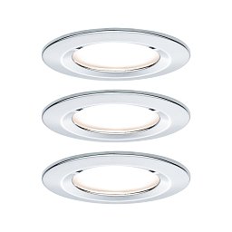 Vestavné svítidlo LED Nova kruhové 3x6,5W chrom nevýklopné 3-krokové-stmívatelné - PAULMANN Obrázek pro produkt Vestavné svítidlo LED Nova kruhové 3x6,5W chrom nevýklopné 3-krokové-stmívatelné - PAULMANN