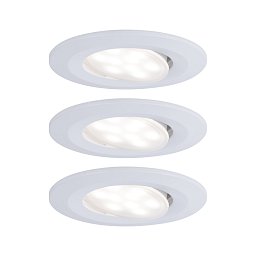 Vestavné svítidlo LED Calla kruhové 3x6,5W bílá mat výklopné - PAULMANN Obrázek pro produkt Vestavné svítidlo LED Calla kruhové 3x6,5W bílá mat výklopné - PAULMANN