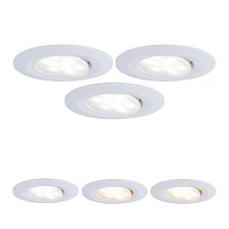 Vestavné svítidlo LED Calla kruhové 3x5,5W bílá mat výklopné nastavitelná teplota barvy - PAULMANN Obrázek pro produkt Vestavné svítidlo LED Calla kruhové 3x5,5W bílá mat výklopné nastavitelná teplota barvy - PAULMANN