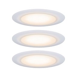 Premium vestavná svítidla sada LED Suon WarmDim 2000-2700K 3x6,5W 230 V saténové - PAULMANN Obrázek pro produkt Premium vestavná svítidla sada LED Suon WarmDim 2000-2700K 3x6,5W 230 V saténové - PAULMANN