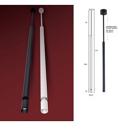 Závěsné svítidlo TUBULAR TILT LED 3W 3000K 40° černé (BPM 20195.06.SR.BK.D40.3K) - BPM Obrázek pro produkt Závěsné svítidlo TUBULAR TILT LED 3W 3000K 40° černé (BPM 20195.06.SR.BK.D40.3K) - BPM
