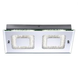 LISA LED stropní svítidlo, chrom, 2-ramenné, sklo 4000K - LEUCHTEN DIREKT / JUST LIGHT Obrázek pro produkt LISA LED stropní svítidlo, chrom, 2-ramenné, sklo 4000K - LEUCHTEN DIREKT / JUST LIGHT