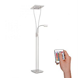 HELIA LED stojací lampa se čtecím ramenem, ocel, modern RGB+3000K - LEUCHTEN DIREKT / JUST LIGHT Obrázek pro produkt HELIA LED stojací lampa se čtecím ramenem, ocel, modern RGB+3000K - LEUCHTEN DIREKT / JUST LIGHT
