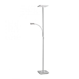 HANS LED stojací lampa se čtecím ramenem, ocel 3000K - LEUCHTEN DIREKT / JUST LIGHT Obrázek pro produkt HANS LED stojací lampa se čtecím ramenem, ocel 3000K - LEUCHTEN DIREKT / JUST LIGHT