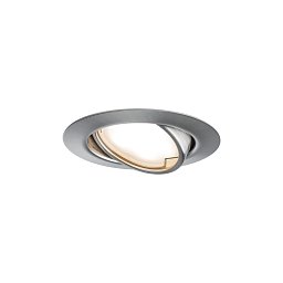 Vestavné svítidlo LED Base kruhové 1x5W kov kartáčovaný výklopné - PAULMANN Obrázek pro produkt Vestavné svítidlo LED Base kruhové 1x5W kov kartáčovaný výklopné - PAULMANN