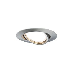 Vestavné svítidlo LED Base kruhové 1x5W GU10 kov kartáčovaný výklopné - PAULMANN Obrázek pro produkt Vestavné svítidlo LED Base kruhové 1x5W GU10 kov kartáčovaný výklopné - PAULMANN