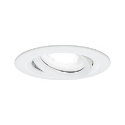 Vestavné svítidlo LED Nova Plus kruhové 1x6W GU10 bílá mat výklopné stmívatelné - PAULMANN Obrázek pro produkt Vestavné svítidlo LED Nova Plus kruhové 1x6W GU10 bílá mat výklopné stmívatelné - PAULMANN