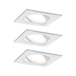 Vestavné svítidlo LED Nova Plus hranaté 3x6,8W bílá mat výklopné stmívatelné - PAULMANN Obrázek pro produkt Vestavné svítidlo LED Nova Plus hranaté 3x6,8W bílá mat výklopné stmívatelné - PAULMANN