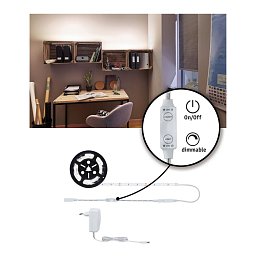 SimpLED Power Strip sada 1,5m neutrální bílá 17W s krytím - PAULMANN Obrázek pro produkt SimpLED Power Strip sada 1,5m neutrální bílá 17W s krytím - PAULMANN