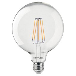 LED FILAMENT GLOBE 125mm ČIRÁ 10W E27 4000K 1521Lm 360d 125x174mm IP20 - CENTURY Obrázek pro produkt LED FILAMENT GLOBE 125mm ČIRÁ 10W E27 4000K 1521Lm 360d 125x174mm IP20 - CENTURY