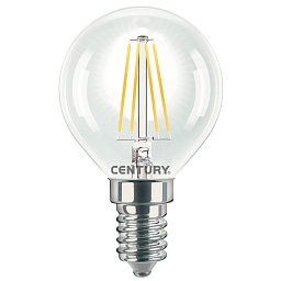 LED FILAMENT MINI GLOBE ČIRÁ 4W E14 4000K 470Lm 360d 45x76mm IP20 - CENTURY Obrázek pro produkt LED FILAMENT MINI GLOBE ČIRÁ 4W E14 4000K 470Lm 360d 45x76mm IP20 - CENTURY