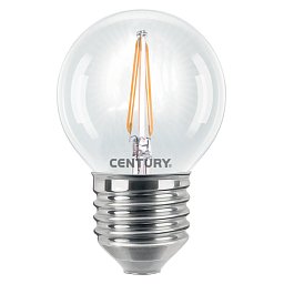 LED FILAMENT MINI GLOBE ČIRÁ 2W E27 2700K 245Lm 360d 45x72mm IP20 - CENTURY Obrázek pro produkt LED FILAMENT MINI GLOBE ČIRÁ 2W E27 2700K 245Lm 360d 45x72mm IP20 - CENTURY