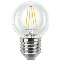 LED FILAMENT MINI GLOBE ČIRÁ 4W E27 4000K 470Lm 360d 45x72mm IP20 - CENTURY Obrázek pro produkt LED FILAMENT MINI GLOBE ČIRÁ 4W E27 4000K 470Lm 360d 45x72mm IP20 - CENTURY
