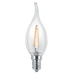 LED FILAMENT SVÍČKA PLAMEN ČIRÁ 2W E14 2700K 245Lm 360d 35x118mm IP20 - CENTURY Obrázek pro produkt LED FILAMENT SVÍČKA PLAMEN ČIRÁ 2W E14 2700K 245Lm 360d 35x118mm IP20 - CENTURY