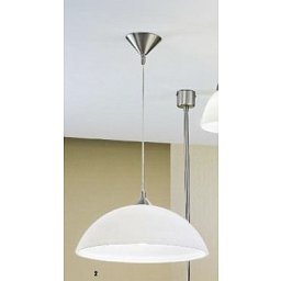 Závěsné svítidlo 1x60W E27 satin/sklo, pr. 40cm, výška 110cm - ORION Obrázek pro produkt Závěsné svítidlo 1x60W E27 satin/sklo, pr. 40cm, výška 110cm - ORION
