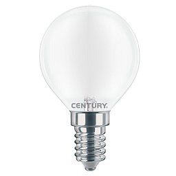 LED FILAMENT MINI GLOBE SATEN 6W E14 6000K 806Lm 360d 45x80mm IP20 - CENTURY Obrázek pro produkt LED FILAMENT MINI GLOBE SATEN 6W E14 6000K 806Lm 360d 45x80mm IP20 - CENTURY
