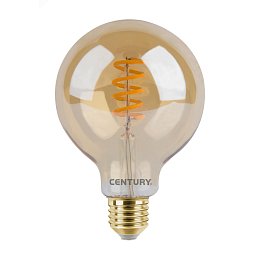 Žárovka LED TWIST FILAMENT GLOBE 95mm EPOCA DECO VINTAGE 4W E27 2700K 320Lm 360d 95x140mm IP20 - CENTURY Obrázek pro produkt Žárovka LED TWIST FILAMENT GLOBE 95mm EPOCA DECO VINTAGE 4W E27 2700K 320Lm 360d 95x140mm IP20 - CENTURY