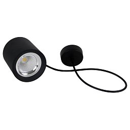 STROPNÍ LED SVÍTIDLO RONDO ZÁVĚSNÉ ČERNÉ 110x123mm 15W/230VAC 4000K 1275Lm 45d IP20 závěs 150cm - CENTURY Obrázek pro produkt STROPNÍ LED SVÍTIDLO RONDO ZÁVĚSNÉ ČERNÉ 110x123mm 15W/230VAC 4000K 1275Lm 45d IP20 závěs 150cm - CENTURY