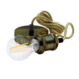 Kovový Závěs FUSION BARVA BRONZ pro LED žárovky délka 1500mm E27 IP20 - CENTURY Obrázek pro produkt Kovový Závěs FUSION BARVA BRONZ pro LED žárovky délka 1500mm E27 IP20 - CENTURY